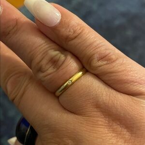 Cartier Gold Ring with Diamond Accent